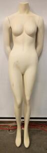Full Body Female Mannequin. 64" Tall