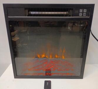 Electric Fireplace Insert With Remote 18"x17"x4"