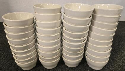 (39) Small Ceramic Rolled Edge Bowls