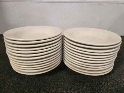 (37) Small Ceramic White Plates
