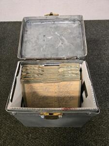 Various 45 Records w/Storage Box