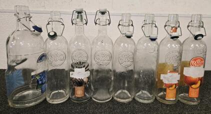 (8) Various Flip Cap Bottles
