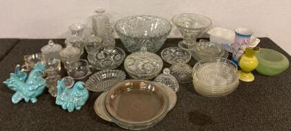Variety Of Crystal And Other Ceramics