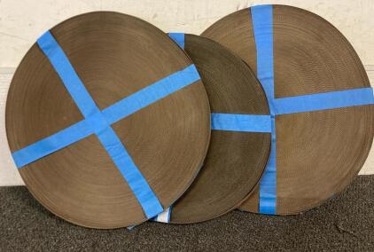 (3) Rolls Of Polyester Webbing