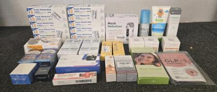 Variety of Health and Personal Care Products Including: Facial Moisturizing Lotion & More