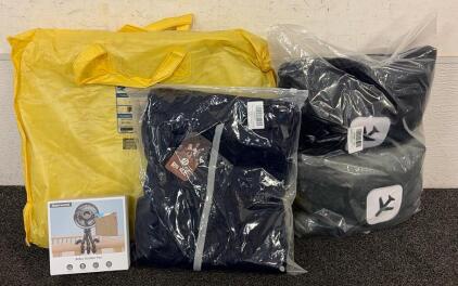BRAND NEW PRODUCTS!!! Including (1) Men&rsquo;s Tracksuits In Size Extra Large, (1) Baby Stroller Fan, (1) Portable Spill Kit, And More!!