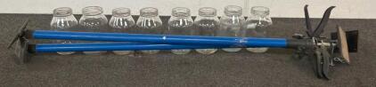 (2) Tapepro ProReach EXtendable Corner Finisher Handles And (11) Repurposed Jars!!