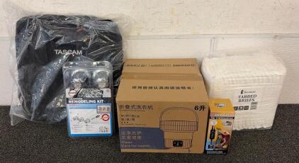 BRAND NEW PRODUCTS!! Including (1) Portable Washing Machine - 16L Mini Foldable Washer with Spin Basket, (1) Danco Tub/Shower Remodeling Kit, (1) Reptile Pid Thermostat, And So Much More!!