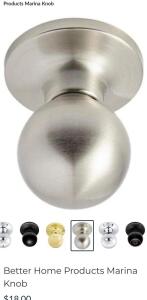 (5) Better Home Products Marina Ball Knob