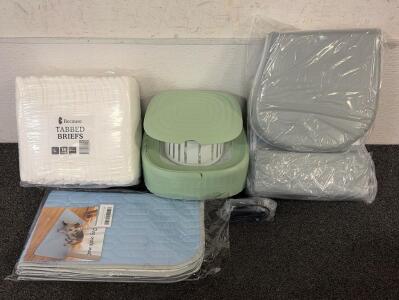 BRAND NEW PRODUCTS!! Including (1) Portable Washing Machine - 16L Mini Foldable Washer with Spin Basket, (1) Bath Kneeler, (1) Dog Crate Mat, And So Much More!!