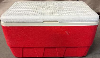 Red Igloo Cooler