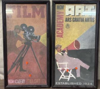 (2) MGM Academy Posters L 3&rsquo; 2.5&rdquo; W 1&rsquo; 8&rdquo;
