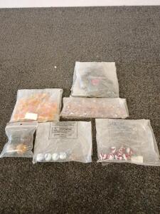 6 Various Bags of Marbles