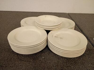 Assorted Glass Plates and Bowls
