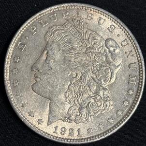 1921 Morgan Silver Dollar Coin