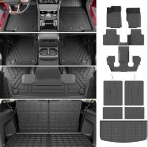 Thinzyou Floor Cargo Mat Set For 2021-2022 Jeep Overland
