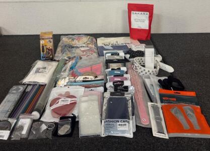 (11) Various Phine Cases (7) Dr Welland Arthritis Copper Gloves (2) Pink Leather Spiked Dog Collars Size M (1) White Leather Spiked Dog Collar Size M Miscellaneous Arts and Craft Supplies And More