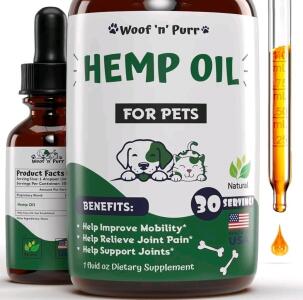 (33) Hemp Oil for Dogs & Cats 1oz