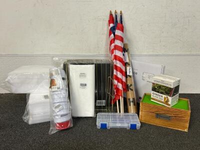 Packaging Pouches, American Flags, Chicken Feeder Rain Protector, Ginger Black Tea, Forever Pet Keepsake Box, Travel Shoe Bags, Polythylene Foam, and More
