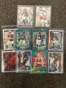 (10) Sports Cards: Football, Hockey, UGC, NASCAR