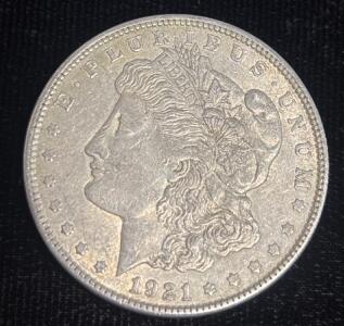 1921 Morgan Silver Dollar Coin