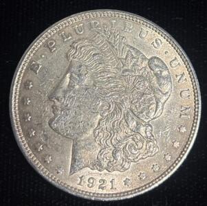 1921 Morgan Silver Dollar Coin