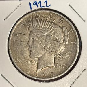 1922 Liberty Peace Silver Dollar Coin
