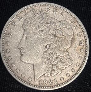 1921-D Morgan Silver Dollar Coin