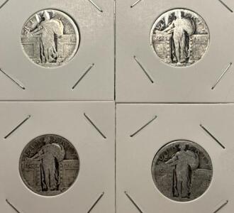 (4) Standing Liberty Quarter Dollar - 90% Silver