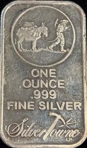SilverTowne 1oz .999 Fine Silver Bar