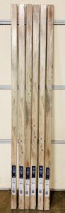 (6) Pieces Of Project Source Stairnose Moulding, 2-1/4"W x 78-3/4"L, Forrest Finish