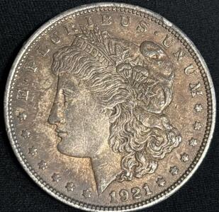 1921 Morgan Silver Dollar Coin