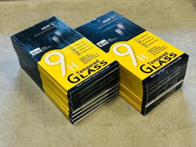 (16) New'C Premium Glass Screen Protector Sets (9H Tempered Glass) For Different IPhones