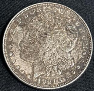 1921 Morgan Silver Dollar Coin