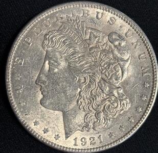 1921 Morgan Silver Dollar Coin