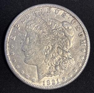 1921-S Morgan Silver Dollar Coin