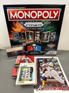 Monopoly Card Game W/ Mark McGwires Deck Of Cards, Dodgers Cars And More!