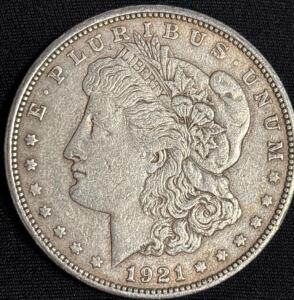 1921-D Morgan Silver Dollar Coin