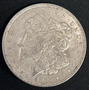 1921-D Morgan Silver Dollar Coin