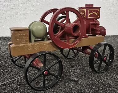 Waterloo Boy Model Toy Hit-and-Miss Engine, Detailed Design, Red/Black/Brown