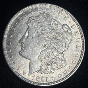 1921 Morgan Silver Dollar Coin