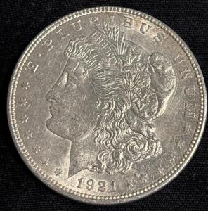 1921-D Morgan Silver Dollar Coin