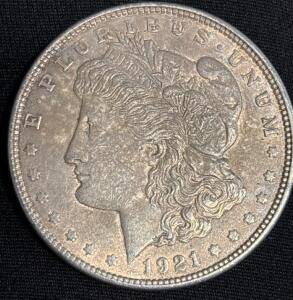 1921-D Morgan Silver Dollar Coin
