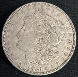 1921-D Morgan Silver Dollar Coin