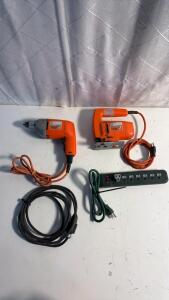 Black & Decker Drill and Jigsaw Set, Models 7190 & 7538N, Corded Electric