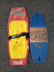 HO Edge 720 4' Kneeboard & Cassette 4' Wood Wakeskate Board