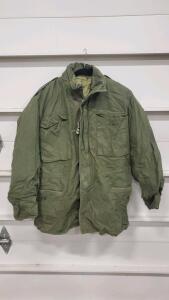 Olive Green M-65 Field Jacket Size Medium Long