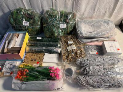 Assorted Amazon Home decor And Crafting Supplies