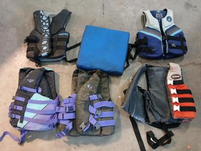 (6) Assorted Boating Life Vests