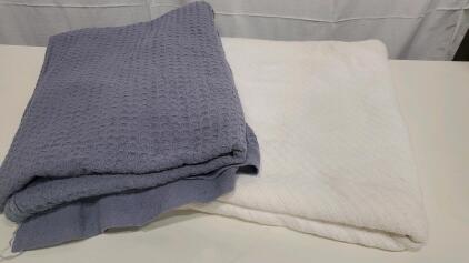 (2) Large Throw Blankets